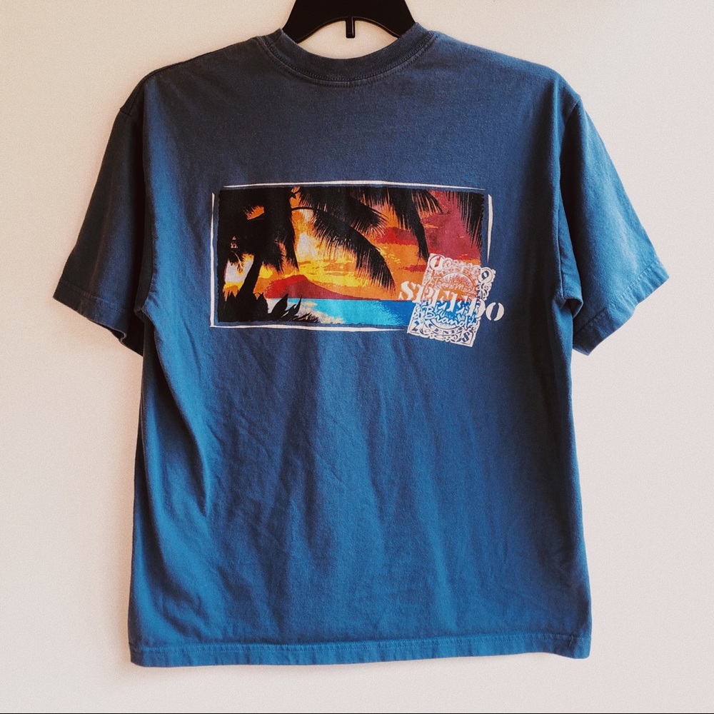 Vintage 90s Speedo sunset surf Hawaii short sleeve